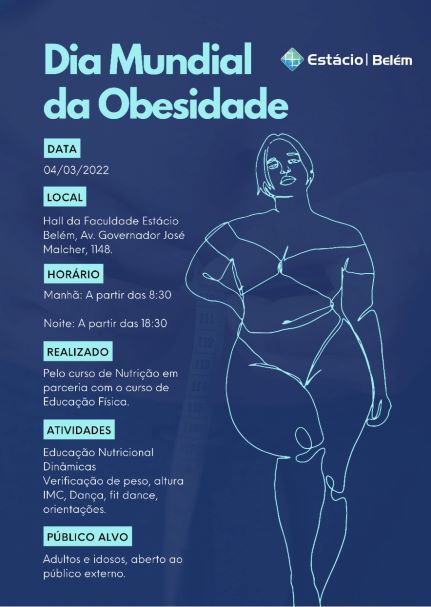 Dia Mundial Da Obesidade Na Estácio às 18h30 Desta Sexta 4 3