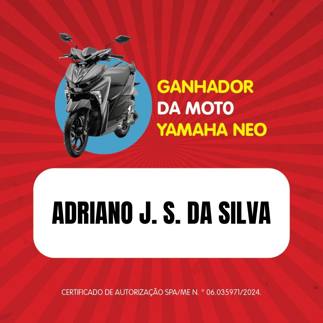 Ganhador da Moto